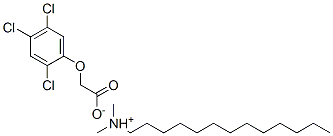 N,N-dimethyltridecylammonium (2,4,5-trichlorophenoxy)acetate  Structure