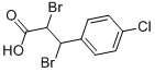 2,3-DIBROMO-3-(4-CHLOROPHENYL)PROPANOIC ACID 구조식 이미지