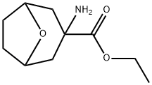 8-Oxabicyclo[3.2.1]octane-3-carboxylicacid,3-amino-,ethylester(9CI) Structure