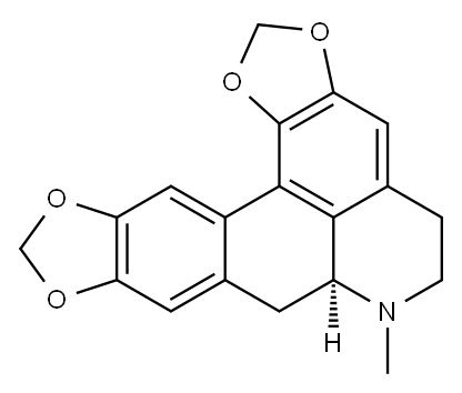 [7S,(+)]-6,7,7a,8-Tetrahydro-7-methyl-5H-bis[1,3]benzodioxolo[6,5,4-de:5',6'-g]quinoline 구조식 이미지