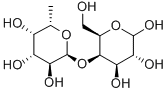 4-O-(a-L-Fucopyranosyl)-D-galactopyranose Structure