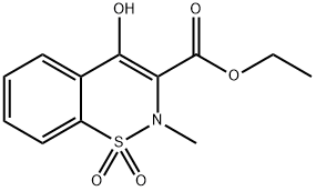 Ethyl 4-hydroxy-2-methyl-2H-1,2-benzothiazine-3-carboxylate 1,1-dioxide 구조식 이미지