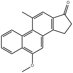 15,16-Dihydro-6-methoxy-11-methyl-17H-cyclopenta[a]phenanthren-17-one Structure