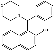 1-(MORPHOLINO(PHENYL)METHYL)NAPHTHALEN-2-OL 구조식 이미지