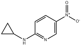 N2-CYCLOPROPYL-5-NITROPYRIDIN-2-AMINE, 97 Structure