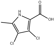 3,4-DICHLORO-5-METHYLPYRROLE-2-CARBOXYLIC ACID Structure