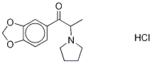 3',4'-Methylenedioxy-α-pyrrolidinopropiophenone Hydrochloride 구조식 이미지