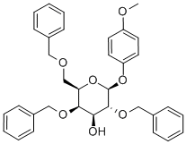 4-METHOXYPHENYL 2,4,6-TRI-O-BENZYL-BETA-D-GALACTOPYRANOSIDE 구조식 이미지