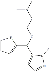 N,N-Dimethyl-2-[(1-methyl-1H-pyrazol-5-yl)-2-thienylmethoxy]ethanamine 구조식 이미지