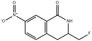 3-(FLUOROMETHYL)-3,4-DIHYDRO-7-NITROISOQUINOLIN-1(2H)-ONE Structure