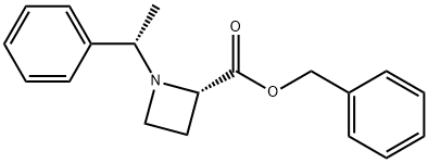 BENZYL [1(1S),2S]-1-(1-PHENYLETHYL)AZETIDINE-2-CARBOXYLATE Structure