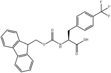 FMOC-L-4-Trifluoromethylphe  구조식 이미지