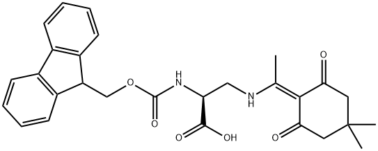 N-α –Fmoc-N-β-1-(4,4-dimethyl-2,6-dioxocyclohe Structure