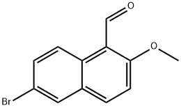 6-BROMO-2-METHOXYNAPHTHALENE-1-CARBALDEHYDE Structure