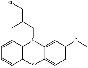 10-(3-chloro-2-methylpropyl)-2-methoxy-10H-phenothiazine  구조식 이미지