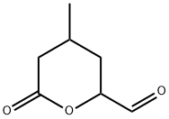 2H-Pyran-2-carboxaldehyde, tetrahydro-4-methyl-6-oxo- (9CI) 구조식 이미지