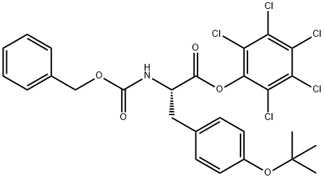 O-(1,1-Dimethylethyl)-N-[(benzyloxy)carbonyl]-L-tyrosine pentachlorophenyl ester Structure