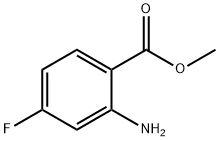methyl 2-amino-4-fluorobenzoate 구조식 이미지