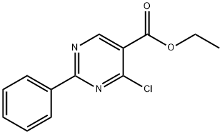 ETHYL 4-CHLORO-2-PHENYL-5-PYRIMIDINECARBOXYLATE 구조식 이미지