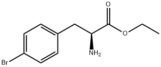 (S)-2-아미노-3-(4-브로모페닐)프로피온산에틸에스테르 구조식 이미지