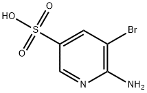 6-AMINO-5-BROMOPYRIDINE-3-SULFONIC ACID Structure