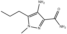 4-AMINO-1-METHYL-5-PROPYL-1H-PYRAZOLE-3-CARBOXYLIC ACID AMIDE Structure