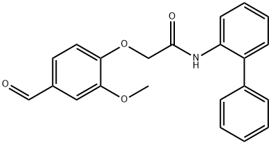 2-(4-FORMYL-2-METHOXYPHENOXY)아세트산,N-(2-BIPHENYLYL)아미드 구조식 이미지