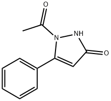 2-Acetyl-3-phenyl-3-pyrazolin-5-one Structure