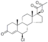 6α-Chloro-17-acetoxy Progesterone Structure