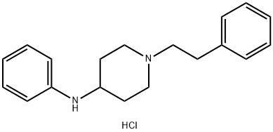N-Phenyl-1-(2-phenylethyl)-4-piperidinamine hydrochloride Structure