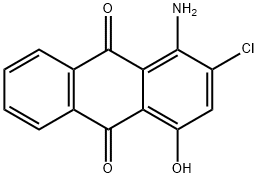 1-AMINO-2-CHLORO-4-HYDROXY-9,10-ANTHRACENEDIONE 구조식 이미지