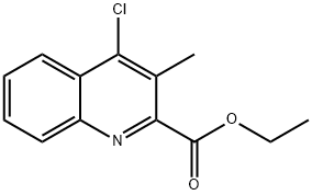 ETHYL 4-CHLORO-3-METHYLQUINOLINE-2-CARBOXYLATE Structure
