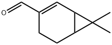 Bicyclo[4.1.0]hept-2-ene-3-carboxaldehyde, 7,7-dimethyl- (9CI) 구조식 이미지