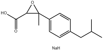 나트륨3-4-이소부틸페닐)-2,3-에폭시부티레이트 구조식 이미지