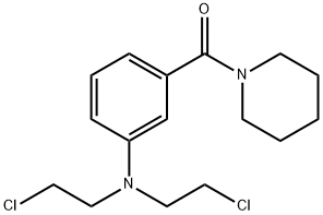 3-[Bis(2-chloroethyl)amino]phenylpiperidino ketone Structure