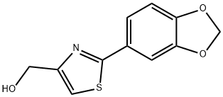 (2-BENZO[1,3]DIOXOL-5-YL-THIAZOL-4-YL)-METHANOL 구조식 이미지