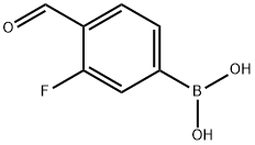 3-Fluoro-4-formylphenylboronic acid 구조식 이미지