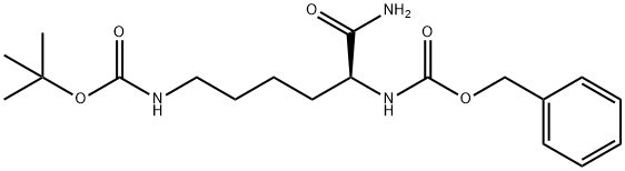 Z-LYS(BOC)-NH2 구조식 이미지