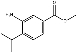 3-Amino-4-isopropylbenzoic acid methyl ester Structure