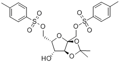 2,3-O-이소프로필리덴-1,6-di-Op-톨루엔설포닐-aL-소르보푸라노스 구조식 이미지