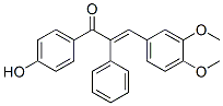 3-(3,4-dimethoxyphenyl)-1-(4-hydroxyphenyl)-2-phenyl-prop-2-en-1-one Structure