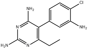 5-(3-amino-4-chloro-phenyl)-6-ethyl-pyrimidine-2,4-diamine Structure