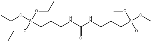 N-3-(TRIETHOXYSILYLPROPYL)-N-3-(TRIMETHOXYSILYL-PROPYL)우레아 구조식 이미지