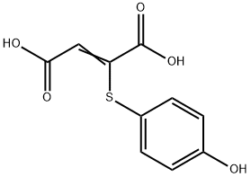 2-[(4-하이드록시페닐)티오]BUT-2-ENEDIOICACID 구조식 이미지