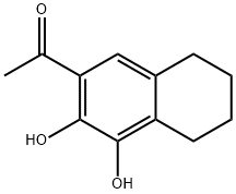 Ethanone, 1-(5,6,7,8-tetrahydro-3,4-dihydroxy-2-naphthalenyl)- (9CI) 구조식 이미지