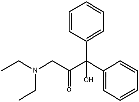 3-(Diethylamino)-1-hydroxy-1,1-diphenyl-2-propanone Structure