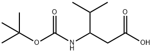 3-TERT-BUTOXYCARBONYLAMINO-4-METHYL-PENTANOIC ACID Structure