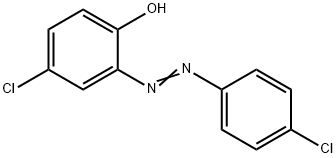 4-클로로-2-[(E)-(4-클로로페닐)디아제닐]페놀 구조식 이미지