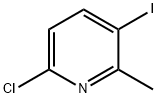 6-CHLORO-3-IODO-2-METHYLPYRIDINE Structure
