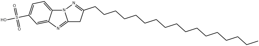 2-헵타데실-3H-피라졸로[1,5-a]벤즈이미다졸-6-술폰산 구조식 이미지
